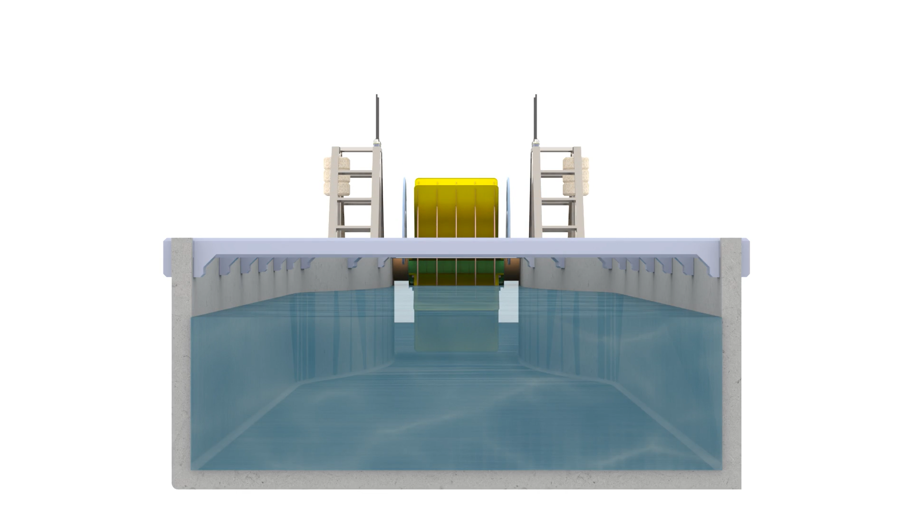 Industrial Cooling Water Canal SHK Turbine Unit