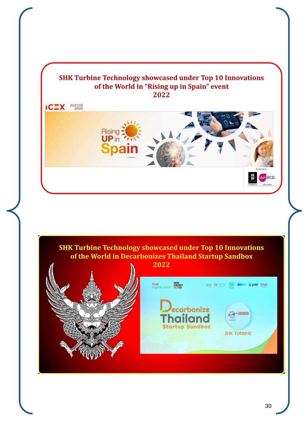Top 10 Innovations of the World in Spain and Thailand
